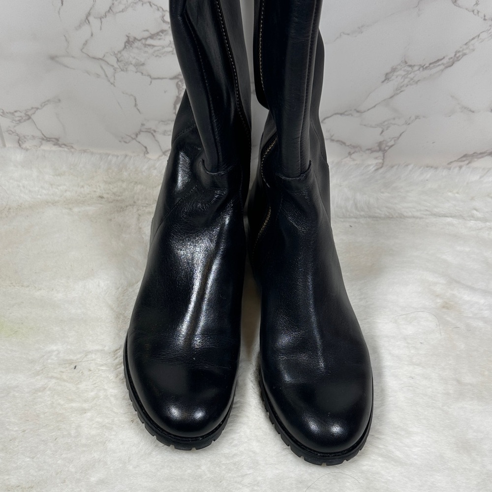 Authentic Michael Kors Joanie Leather Boots Black 7.5W - Gently Used - Picture 9 of 9